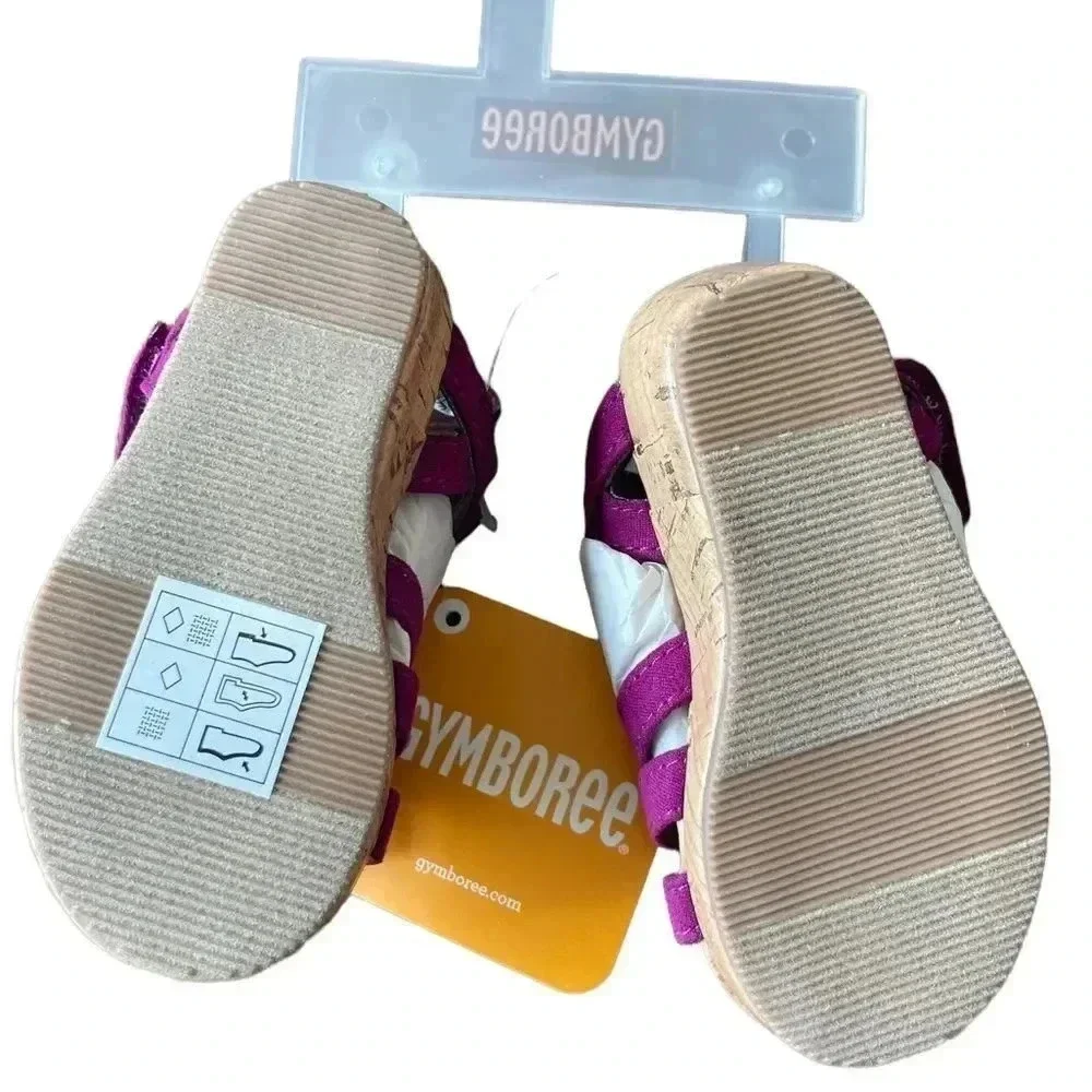 Gymboree Purple Baby/Toddler Floral Wedge Sandal